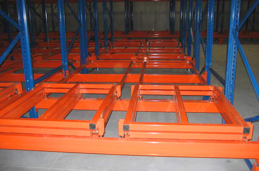 Push-back palletstellingsysteem